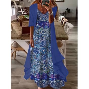 Rochie din 2 piese, design modern, de dama, Serena, marimea XXL