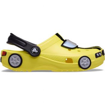 Saboti Crocs Classic Toddler IAM Race Car Clog Galben - Cyber Yellow