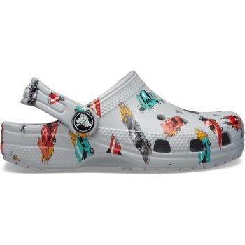 Saboti Crocs Classic Toddler Race Cars Graphic Clog Multicolor - Mirage/Multi