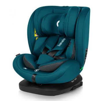 Scaun auto, Lionelo, Bastiaan i-Size, 4 in 1, Protectie laterala, Spatar inclinabil in 4 pozitii, Tetiera reglabila in 7 pozitii, Rotire 360 grade, Top Tether, 0-36 Kg, 40-150 cm, Isofix, Conform ECE R12903, Albastru Indigo