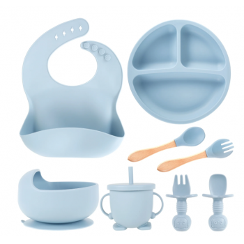 Set complet din silicon pentru diversificare bebelusi si copii