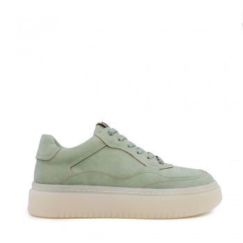 Sneakers femei Enzo Bertini Premium Collection verzi din piele nabuck 1647DP2305V
