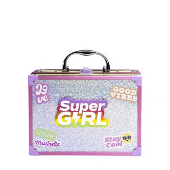 Supergirl trusa de machiaj cu oglinda cu led