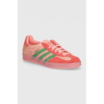 adidas Originals sneakers din piele intoarsă Gazelle Indoor culoarea roz, IG6782