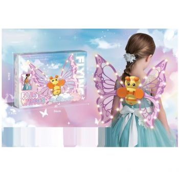 Aripi de zana electrice cu lumini si sunete Fairy Wings pentru copii