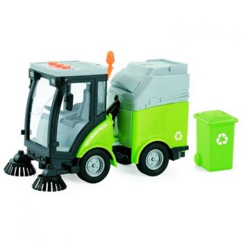 Masina de maturat stradala City Service, scara 1:16, cu sunete si lumini, pentru copii 3+ ani