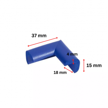Protectie colturi Car Boy Safety 18x37x15x4mm Albastru