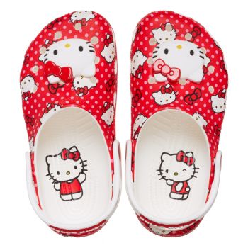 Saboti Crocs Classic Hello Kitty Red Clog Kids Multicolor - Multi
