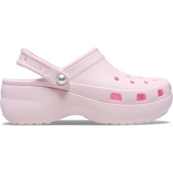Saboti Crocs Classic Platform Pearl Clog Roz - Pink Milk
