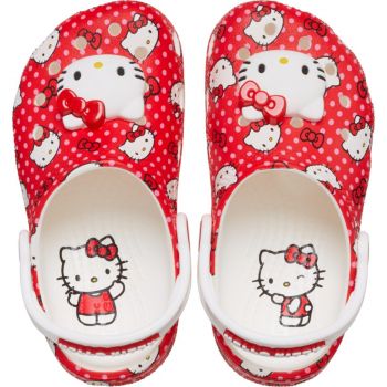 Saboti Crocs Classic Toddler Hello Kitty Red Clog Multicolor - Multi