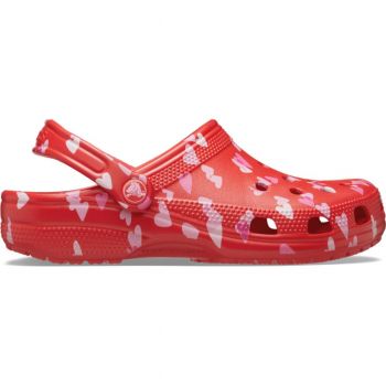 Saboti Crocs Classic Valentine's day Clog Rosu - Cherry Red ieftini de firma originali