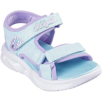 Sandale copii Skechers Sola Glow Sandal 303024L-LBLV ieftine