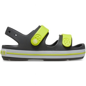 Sandale Crocs Crocband Cruiser Sandal Kids Gri - Slate Grey/Acidity