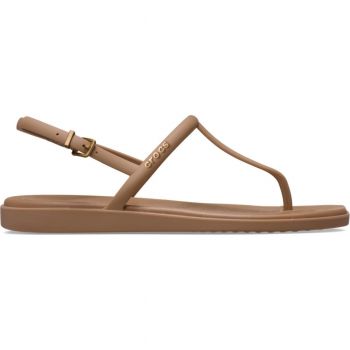 Sandale Crocs Miami Thong Flip Maro - Milk Chocolate ieftine de firma originale