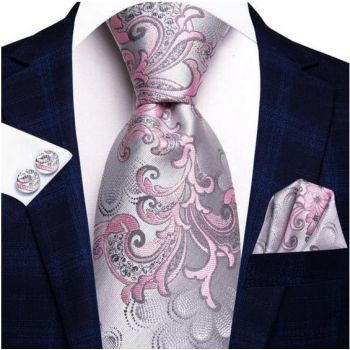 Set cravata + batista + butoni - matase - model 565