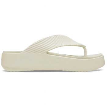 Slapi Crocs Getaway Groove Platform Flip Bej - Sandstone