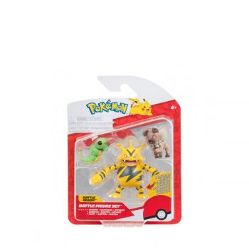 Battle figure set caterpie electabuzz rockruff