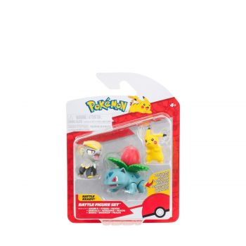 Battle figure set jangmo-o ivysaur pikachu