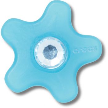 Jibbitz Crocs Blue Flower with Gem ieftini de firma originali