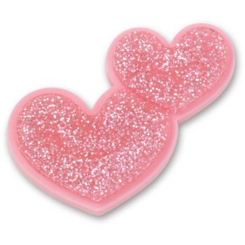 Jibbitz Crocs Glitter Heart Duo