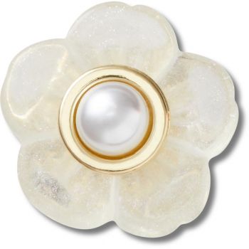 Jibbitz Crocs Gold and Silver Pearl Flower ieftini de firma originali