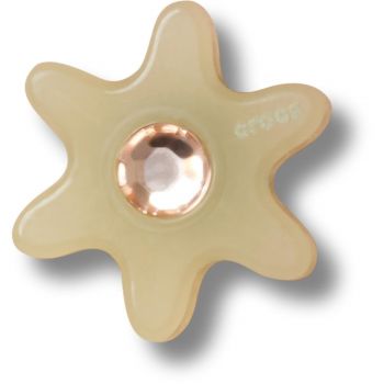 Jibbitz Crocs Tan Flower with Gem
