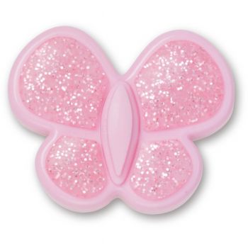 Jibbitz Crocs Tiny Pink Glitter Butterfly