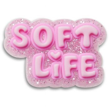 Jibbitz Crocs Tiny Pink Soft Life