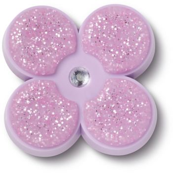 Jibbitz Crocs Tiny Purple Glitter Flower ieftini de firma originali