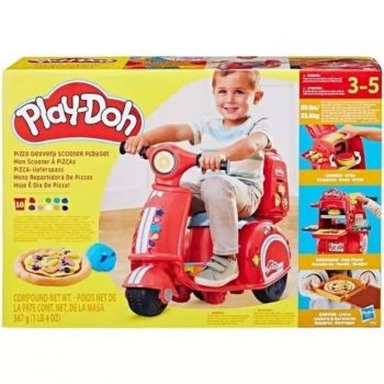 Set Play-Doh Scooter de livrare pizza , accesorii si plastilina