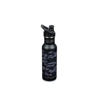 Sticla cu capac sport Klean Kanteen Classic Narrow Black Camo 532 ml