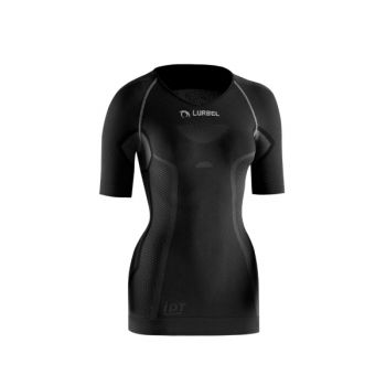 Tricou termic femei, Lurbel Cristallo, gri închis