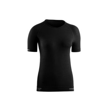 Tricou termic femei, Lurbel Merino Lite, negru