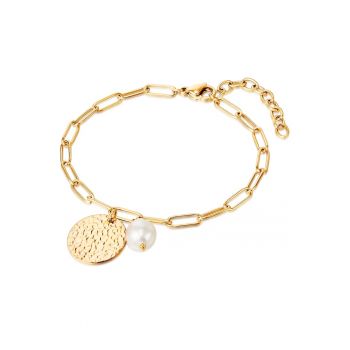 Bratara de lant placata cu aur de 14K