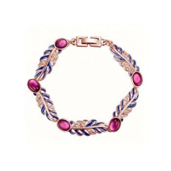 Bratara placata cu aur de 14K si decorata cu cristale europene