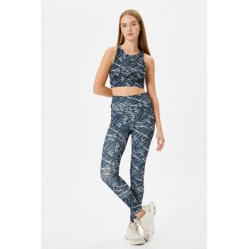 Bustiera sport cu imprimeu abstract