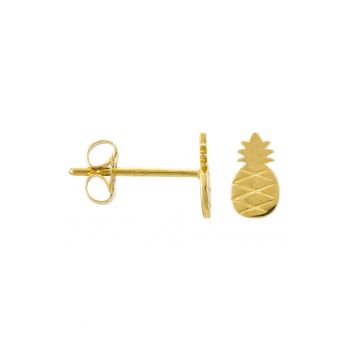 Cercei de aur de 9K in forma de ananas - Auriu