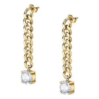 Cercei drop cu zirconia