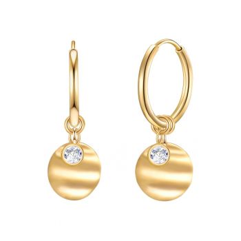 Cercei drop placati cu aur de 14K 19545