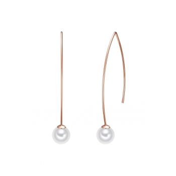 Cercei drop placati cu aur de 14K