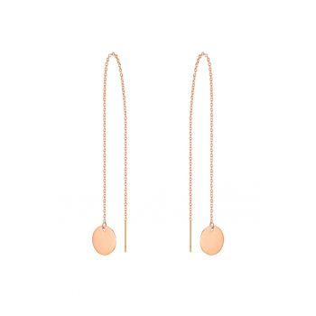 Cercei drop placati cu aur de 14K