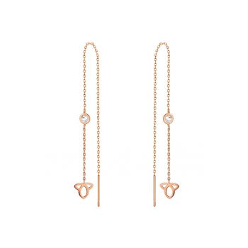 Cercei drop placati cu aur de 18K