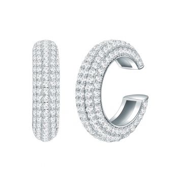 Cercei ear cuff decorati cu cristale zirconia