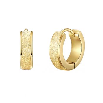 Cercei placati cu aur de 14K - din otel inoxidabil