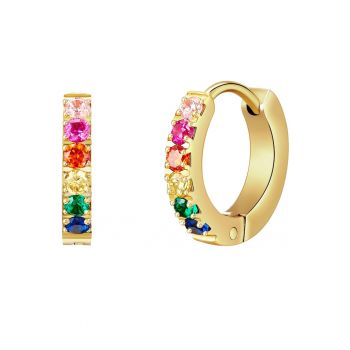 Cercei placati cu aur de 14K - din otel inoxidabil