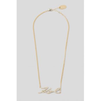 Colier cu pandantiv logo Signature Pave