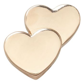Jibbitz Crocs Gold Double Heart