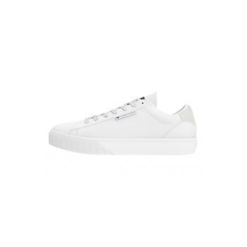 Pantofi sport de piele cu detalii de piele ecologica