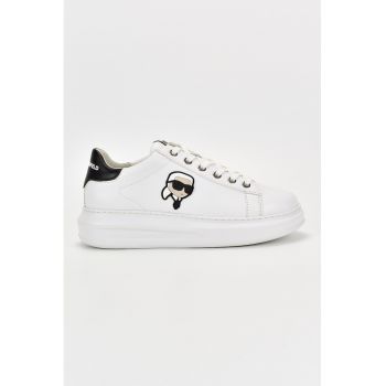 Pantofi sport de piele cu logo