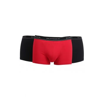 Set de boxeri din amestec de bumbac cu logo - 3 perechi